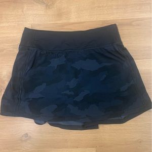 Lululemon Pace Rival Skirt Incognito Camo Gray